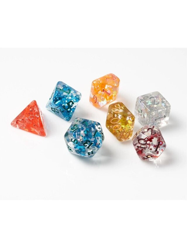 Cancer Awareness Polyhedral Dice Set Cancer Awareness Polyhedral Dice Set