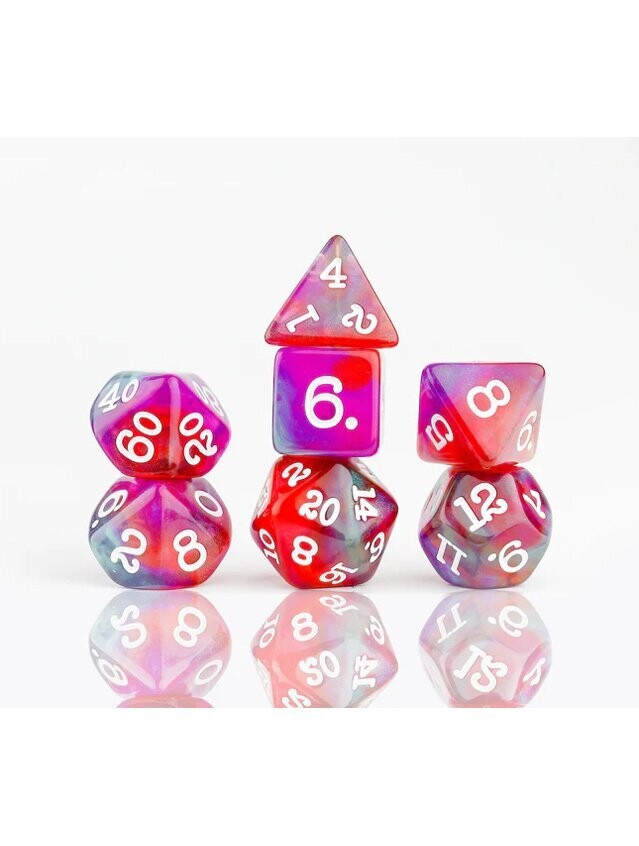 Dragonfruit Polyhedral Dice Set Dragonfruit Polyhedral Dice Set