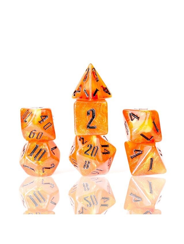 Nebula Fire Polyhedral Dice Set Nebula Fire Polyhedral Dice Set