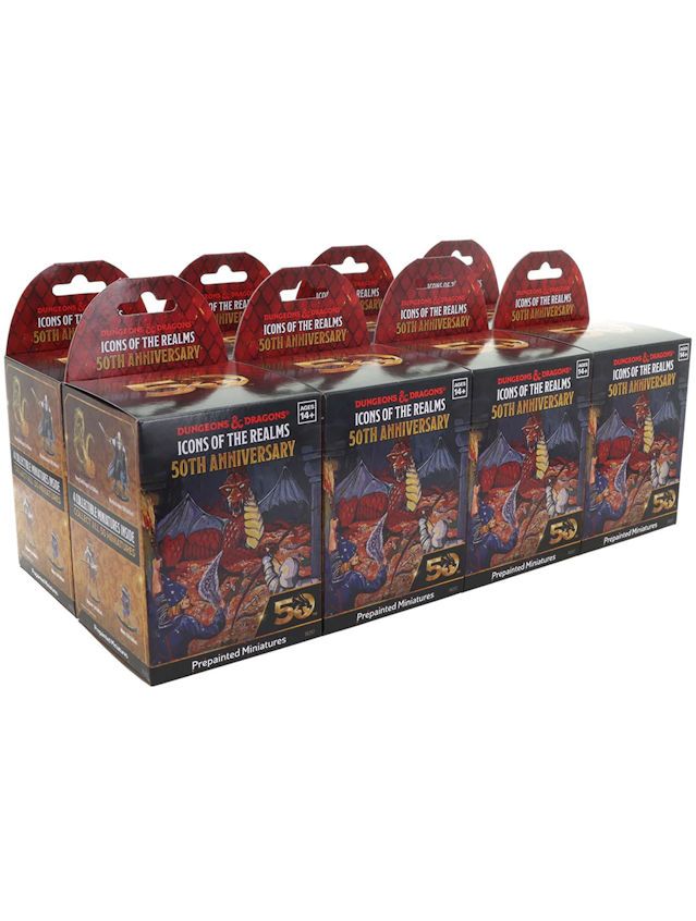 Dungeons & Dragons Icons Of The Realms 50th Anniversary 8 ct. Booster Brick Dungeons & Dragons Icons Of The Realms 50th Anniversary 8 ct. Booster Brick