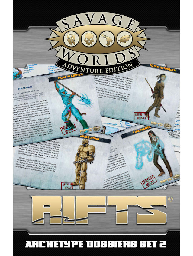 Savage Worlds Rifts Archetype Dossiers Box Set 2 (Revised)
