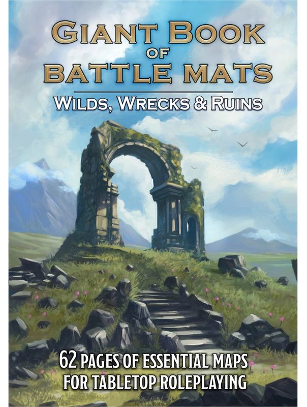 Giant Book Of Battle Mats Wilds, Wrecks & Ruins Giant Book Of Battle Mats Wilds, Wrecks & Ruins