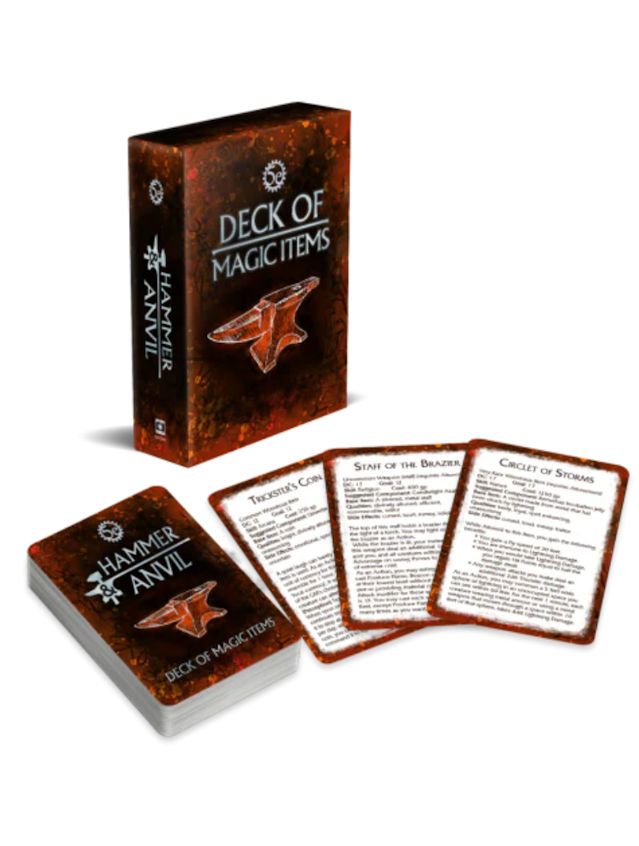 Hammer And Anvil Magic Item Deck 5E Hammer And Anvil Magic Item Deck 5E