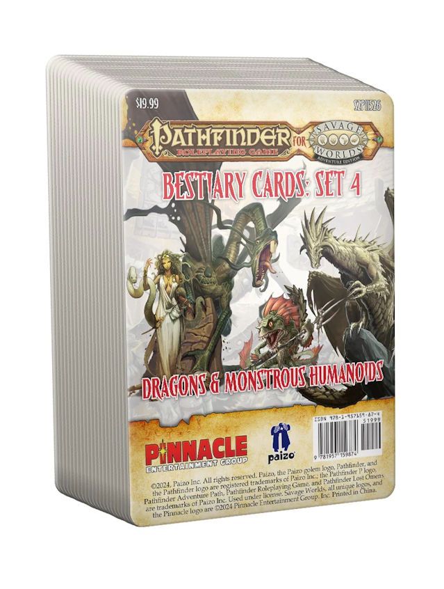Savage Worlds Pathfinder Bestiary Card Pack #4 Savage Worlds Pathfinder Bestiary Card Pack #4
