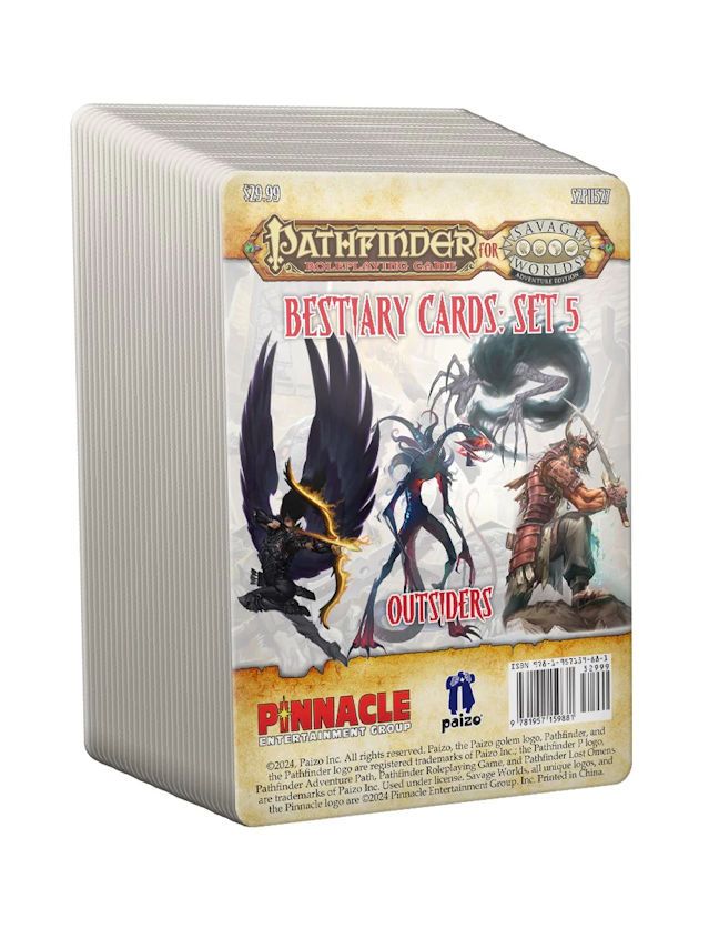 Savage Worlds Pathfinder Bestiary Card Pack #5 Savage Worlds Pathfinder Bestiary Card Pack #5