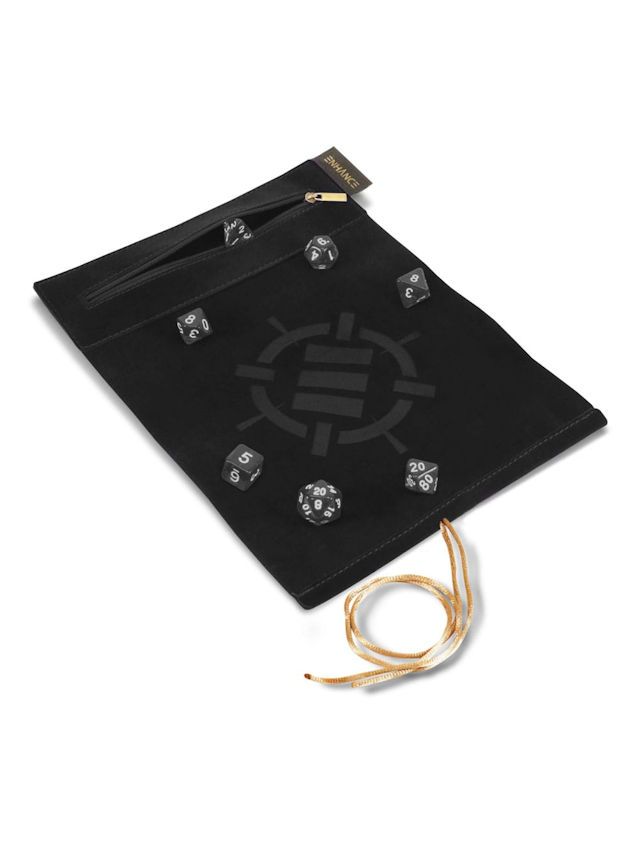 Enhance Tabletop Roll On A Scroll Bag With Dice Black Enhance Tabletop Roll On A Scroll Bag With Dice Black