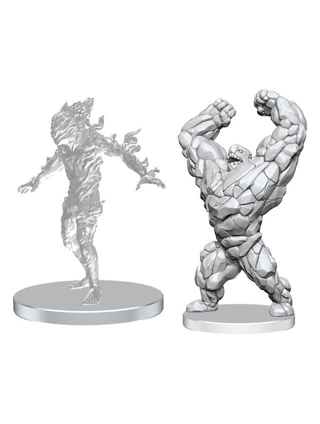 Pathfinder Battles Deep Cuts Unpainted Miniatures Living Landslide & Living Wildfire (Wave 27)