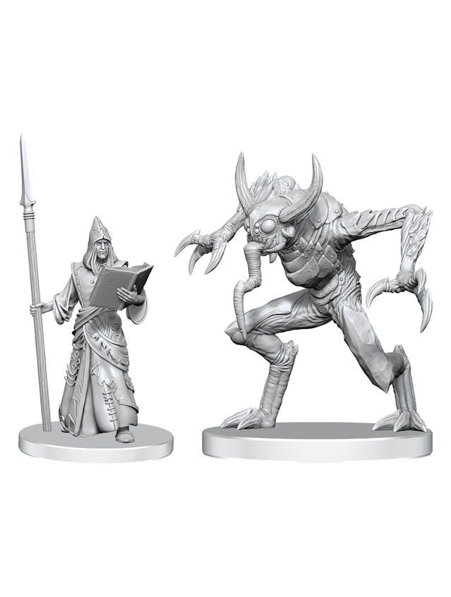 Pathfinder Battles Deep Cuts Unpainted Miniatures Vloriak (Despoiler Demon) & Demonologist (Wave 27)