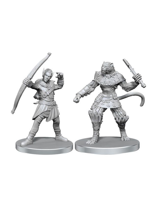 Pathfinder Battles Deep Cuts Unpainted Miniatures Elf Hunter & Catfolk Bandit (Wave 26) Pathfinder Battles Deep Cuts Unpainted Miniatures Elf Hunter & Catfolk Bandit (Wave 26)