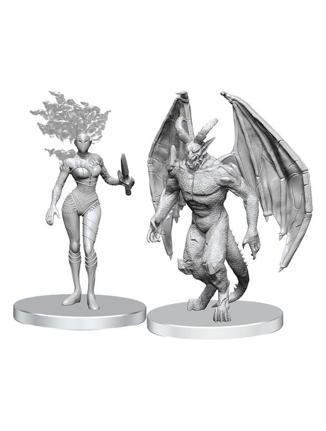 Pathfinder Battles Deep Cuts Unpainted Miniatures Gargoyle & Shae (Wave 27)