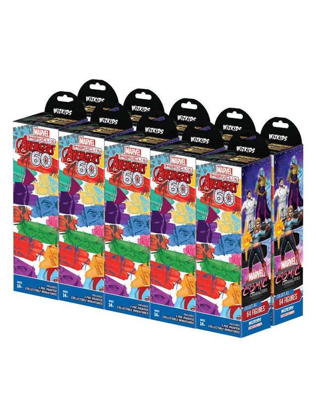 Marvel HeroClix Avengers 60th Anniversary 10 ct. Booster Brick Marvel HeroClix Avengers 60th Anniversary 10 ct. Booster Brick