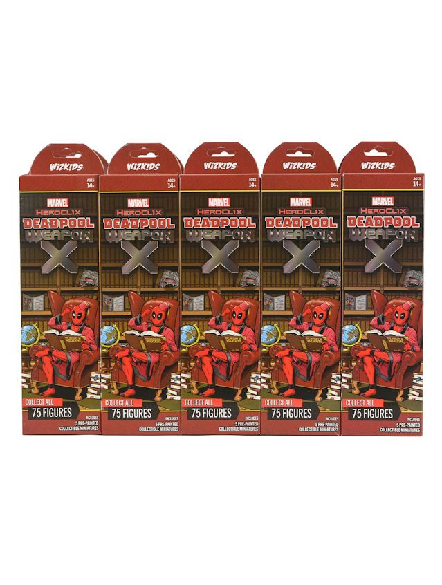 Marvel HeroClix Deadpool Weapon X 10 ct. Booster Brick Marvel HeroClix Deadpool Weapon X 10 ct. Booster Brick