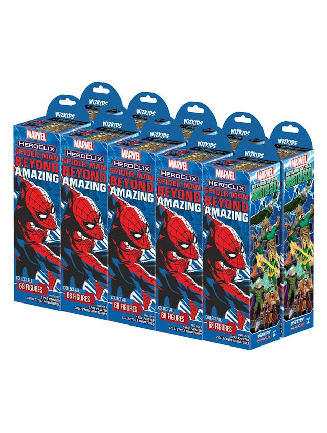 Marvel HeroClix Spider-Man Beyond Amazing 10 ct. Booster Brick Marvel HeroClix Spider-Man Beyond Amazing 10 ct. Booster Brick