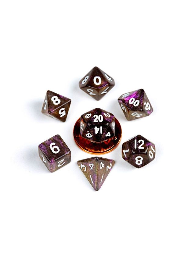 10mm Mini Dice Set Stardust Galaxy
