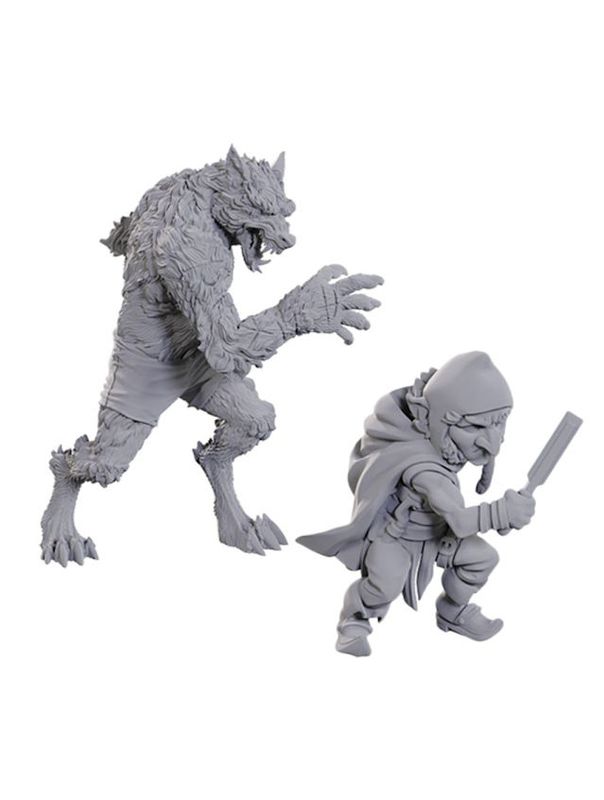 Critical Role Unpainted Miniatures Chetney Pock O'Pea & Werewolf (Wave 23)