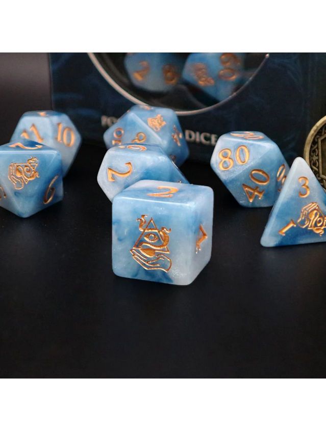 Dice Tomes Wizard Polyhedral Dice Set