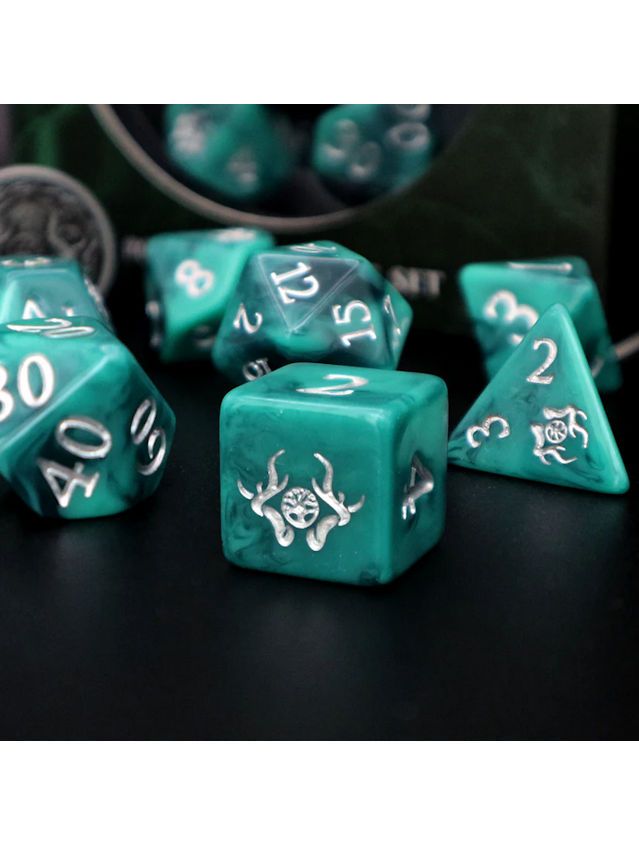 Dice Tomes Druid Polyhedral Dice Set Dice Tomes Druid Polyhedral Dice Set