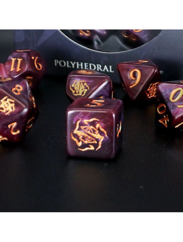 Dice Tomes Warlock Polyhedral Dice Set