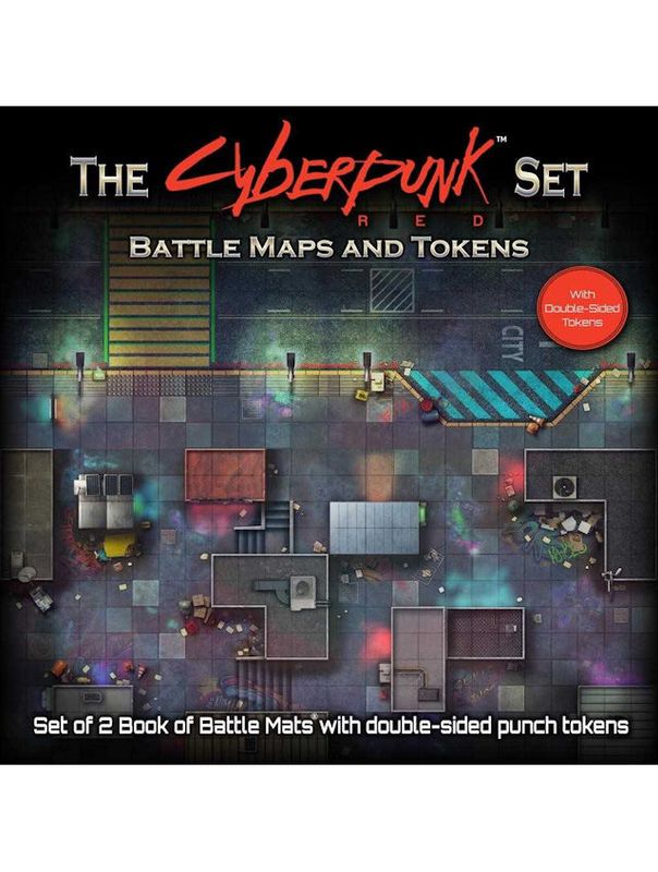 Books Of Battle Mats & Tokens The Cyberpunk Red Set