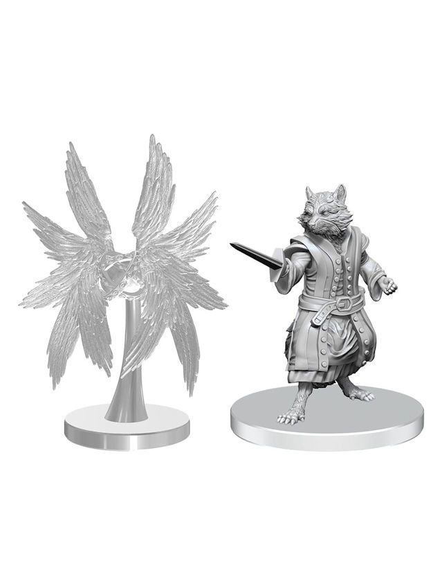 Pathfinder Battles Deep Cuts Unpainted Miniatures Procyal (Raccoon Agathion) & Zoaem (Ring Archon) (Wave 23)
