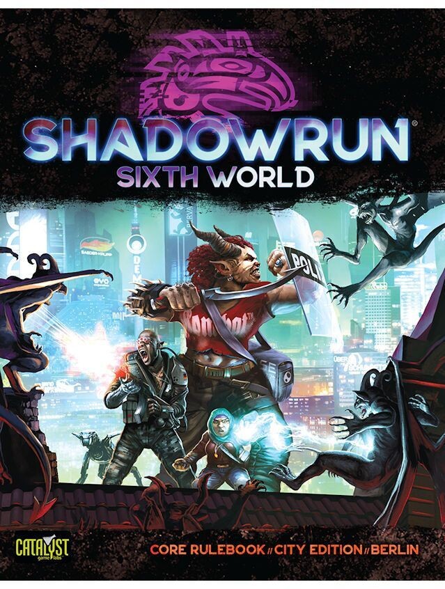 Shadowrun Sixth World RPG Core Rulebook City Edition Berlin (DINKED)