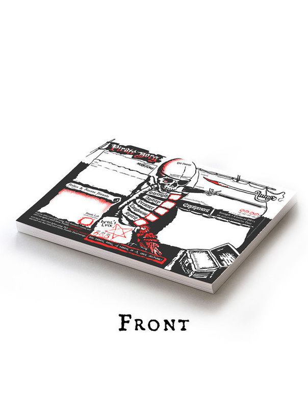 Pirate Borg Character & Ship Sheet Pad