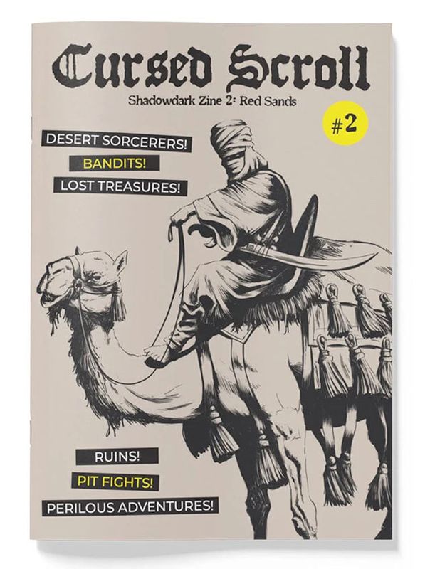 Shadowdark RPG Cursed Scroll Zine Vol. 2 Red Sands