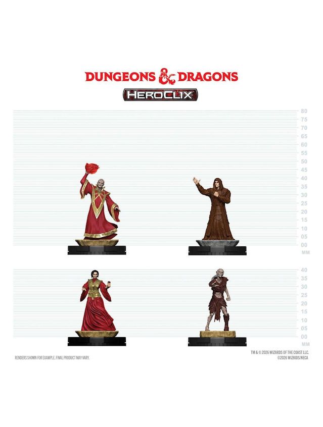 Dungeons & Dragons HeroClix Figure Set Red Wizards Of Thay Dungeons & Dragons HeroClix Figure Set Red Wizards Of Thay