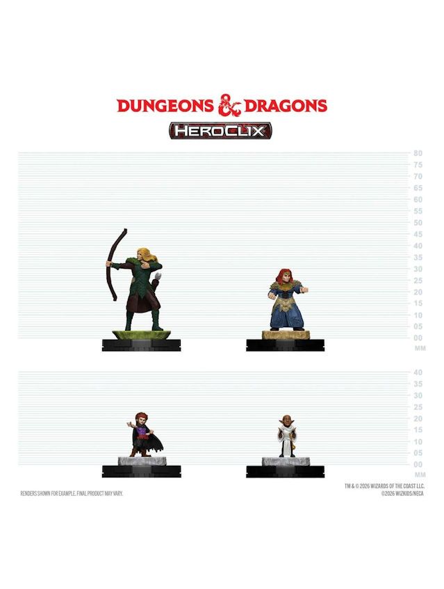 Dungeons & Dragons HeroClix 400 Figure Set Adventuring Party 1 Dungeons & Dragons HeroClix 400 Figure Set Adventuring Party 1