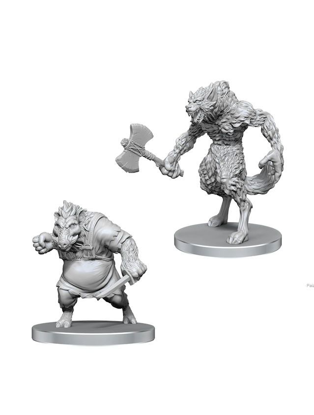 Pathfinder Battles Deep Cuts Unpainted Miniatures Werewolf & Wereboar (Wave 26) Pathfinder Battles Deep Cuts Unpainted Miniatures Werewolf & Wereboar (Wave 26)