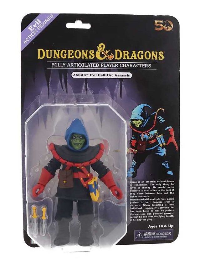 Dungeons & Dragons 7inch Scale Action Figure Limited 50th Anniversary Edition Zarak Figure Dungeons & Dragons 7inch Scale Action Figure Limited 50th Anniversary Edition Zarak Figure