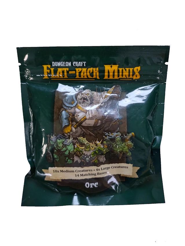Dungeoncraft Flat Pack Minis Orcs