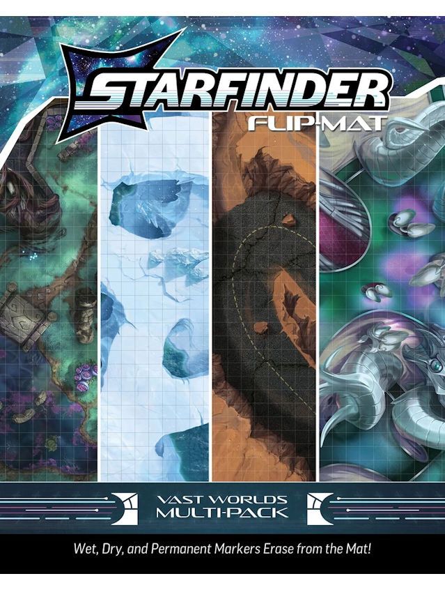 Starfinder RPG Flip-Mat Vast Worlds Multi-Pack Starfinder RPG Flip-Mat Vast Worlds Multi-Pack