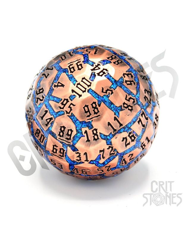 CritStones Metal Dice D100 Hextech Orb CritStones Metal Dice D100 Hextech Orb
