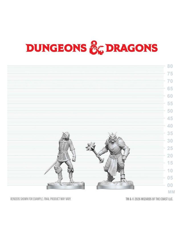 Dungeons & Dragons Nolzur's Marvelous Miniatures Dragonborn Paladin & Dragonborn Squire Dungeons & Dragons Nolzur's Marvelous Miniatures Dragonborn Paladin & Dragonborn Squire
