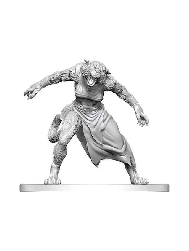Pathfinder Battles Deep Cuts Unpainted Miniatures Weretiger (Wave 26)