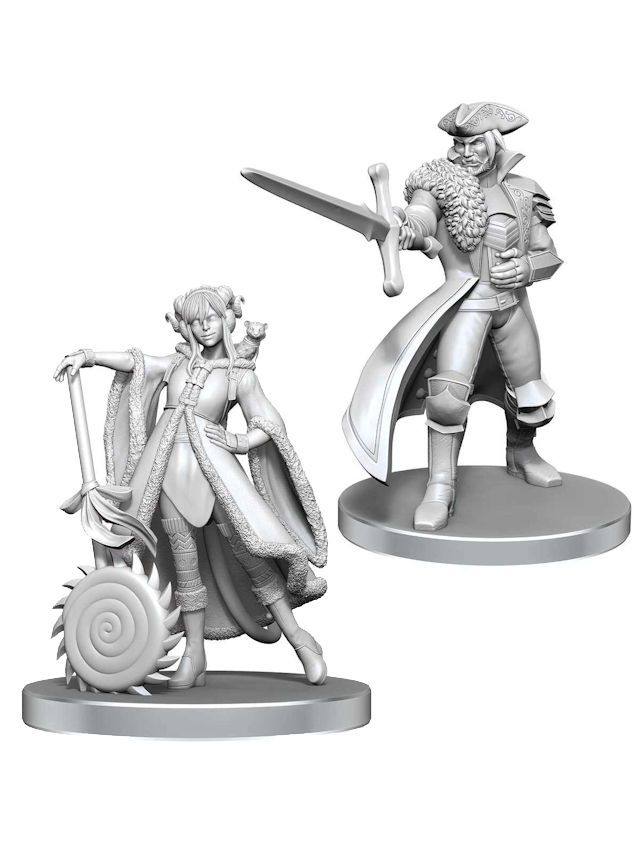 Critical Role Unpainted Miniatures Jester Lavorre & Fjord Stone Critical Role Unpainted Miniatures Jester Lavorre & Fjord Stone