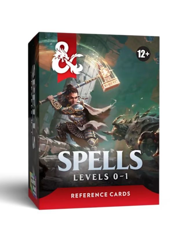 Dungeons & Dragons Spell Cards Levels 0-1
