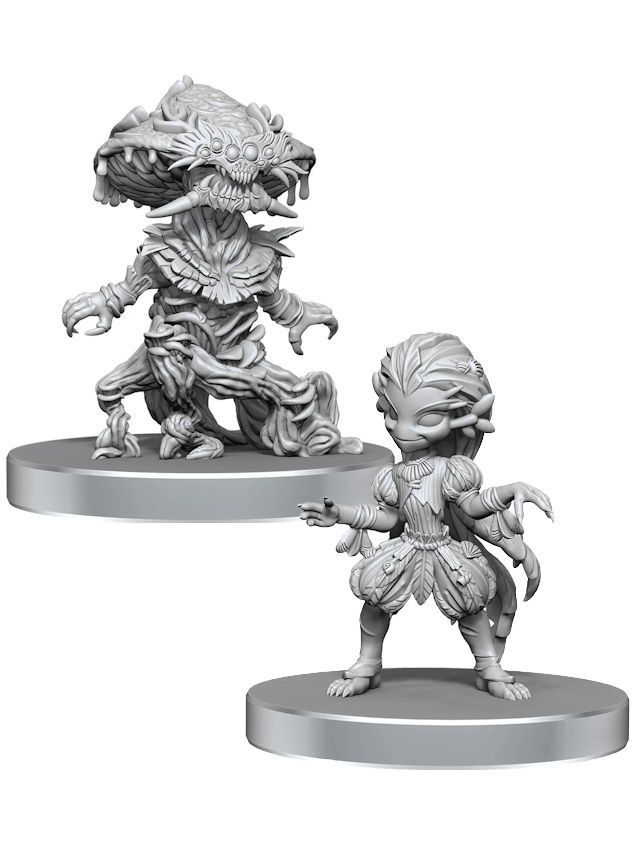 Pathfinder Battles Deep Cuts Unpainted Miniatures Fungus Leshy And Seaweed Leshy (Wave 28)