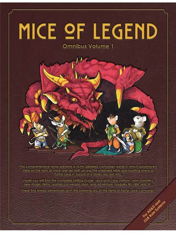 Mice Of Legend Omnibus Volume 1 OSR Edition
