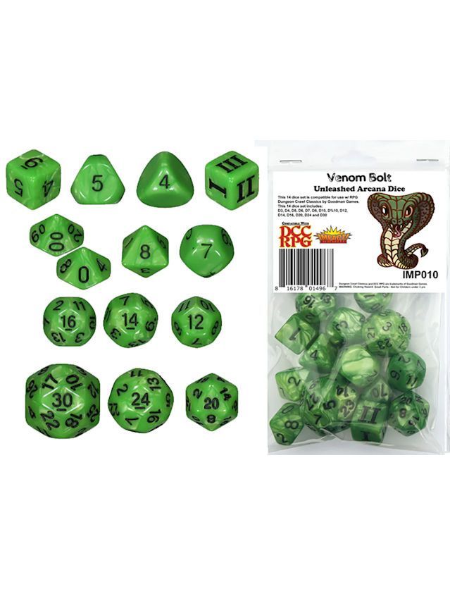 Dungeon Crawl Classics DCC Dice Venom Bolt