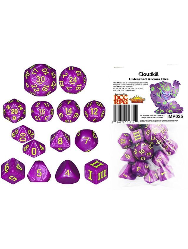 Dungeon Crawl Classics DCC Dice Cloudkill