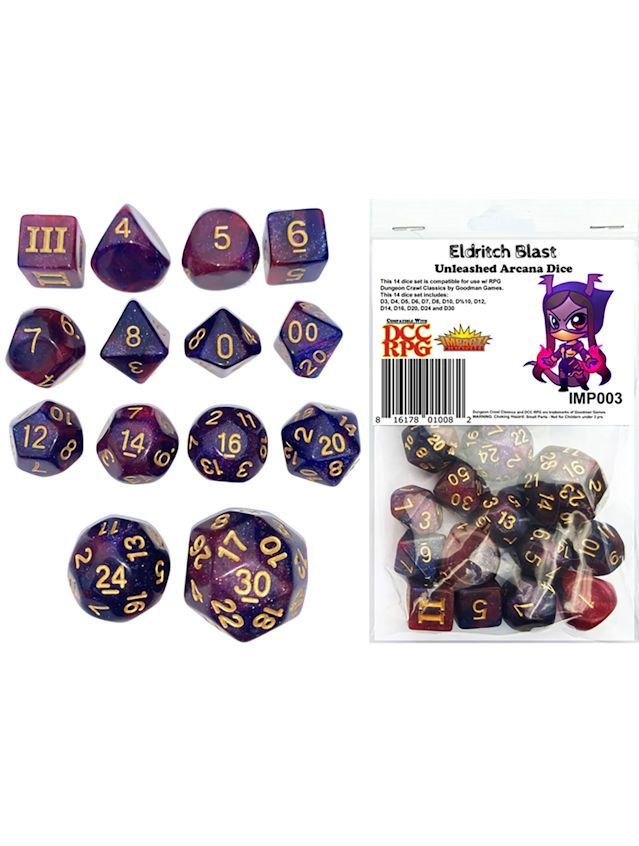 Dungeon Crawl Classics DCC Dice Eldritch Blast