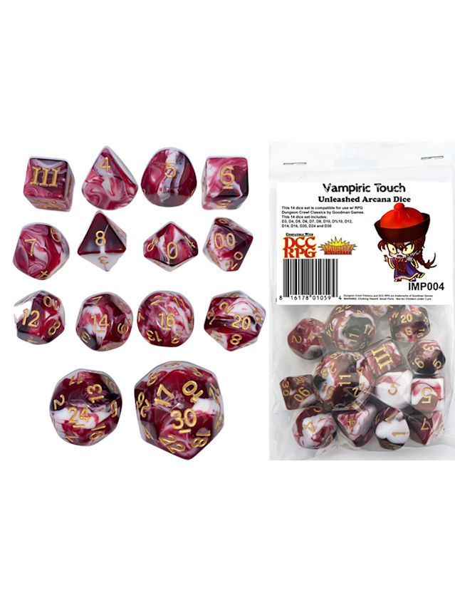 Dungeon Crawl Classics DCC Dice Vampiric Touch Dungeon Crawl Classics DCC Dice Vampiric Touch