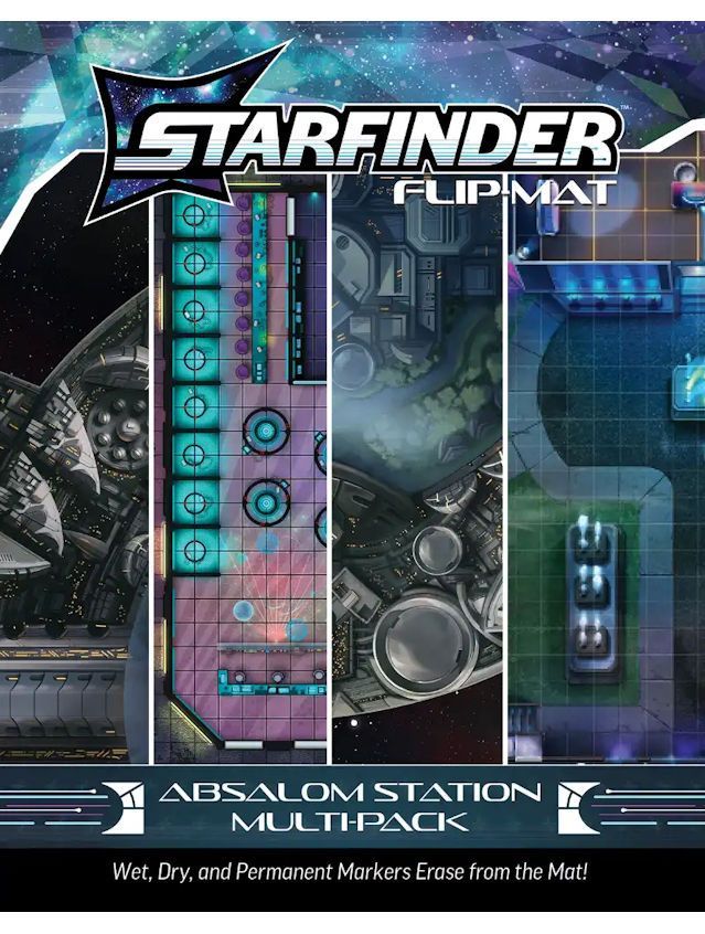 Starfinder RPG Flip-Mat Absalom Station Multi-Pack