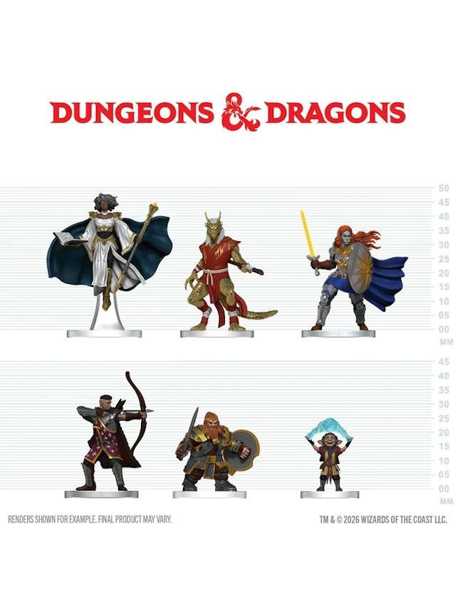 Dungeons & Dragons Icons Of The Realms Prepainted Miniatures Player's Handbook Swords & Staves Starter Pack Dungeons & Dragons Icons Of The Realms Prepainted Miniatures Player's Handbook Swords & Staves Starter Pack
