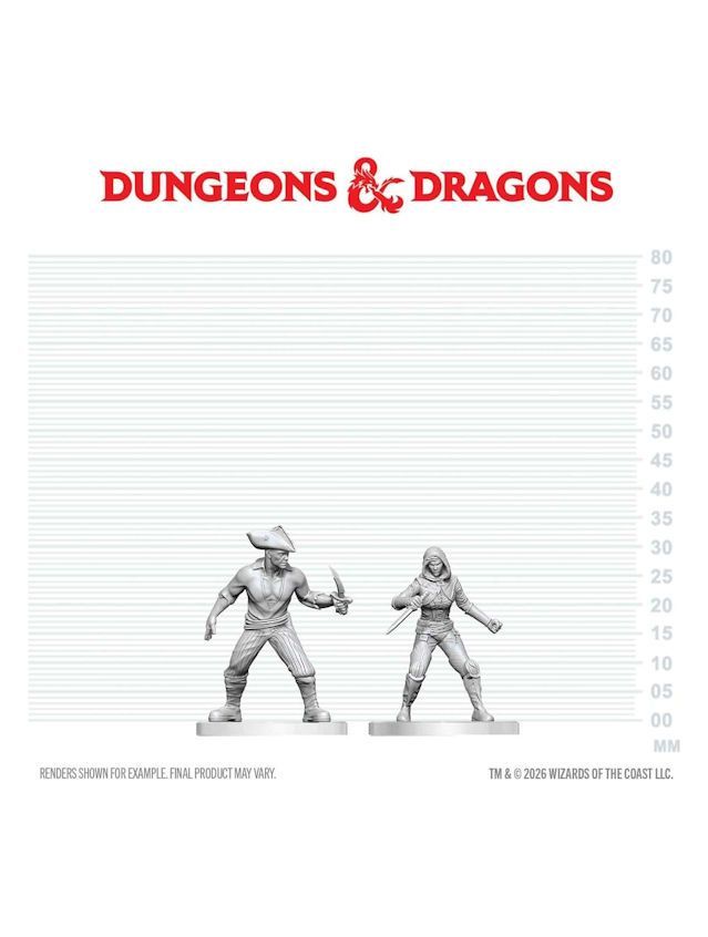 Dungeons & Dragons Nolzur's Marvelous Miniatures Unpainted Miniature Bandit & Pirate Dungeons & Dragons Nolzur's Marvelous Miniatures Unpainted Miniature Bandit & Pirate