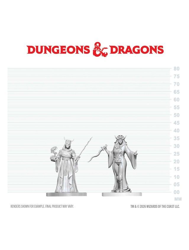 Dungeons & Dragons Nolzur's Marvelous Miniatures Unpainted Miniature Cultist Fanatic & Hierophant Dungeons & Dragons Nolzur's Marvelous Miniatures Unpainted Miniature Cultist Fanatic & Hierophant