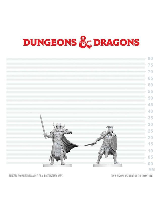Dungeons & Dragons Nolzur's Marvelous Miniatures Unpainted Miniature Death Knight & Death Knight Aspirant Dungeons & Dragons Nolzur's Marvelous Miniatures Unpainted Miniature Death Knight & Death Knight Aspirant