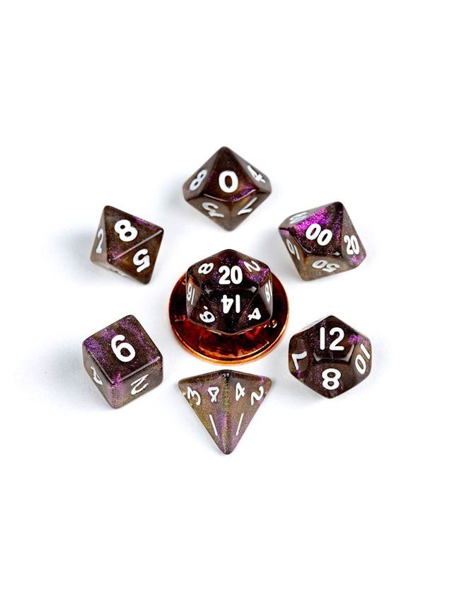 10mm Mini Dice Set Stardust Supervolcano